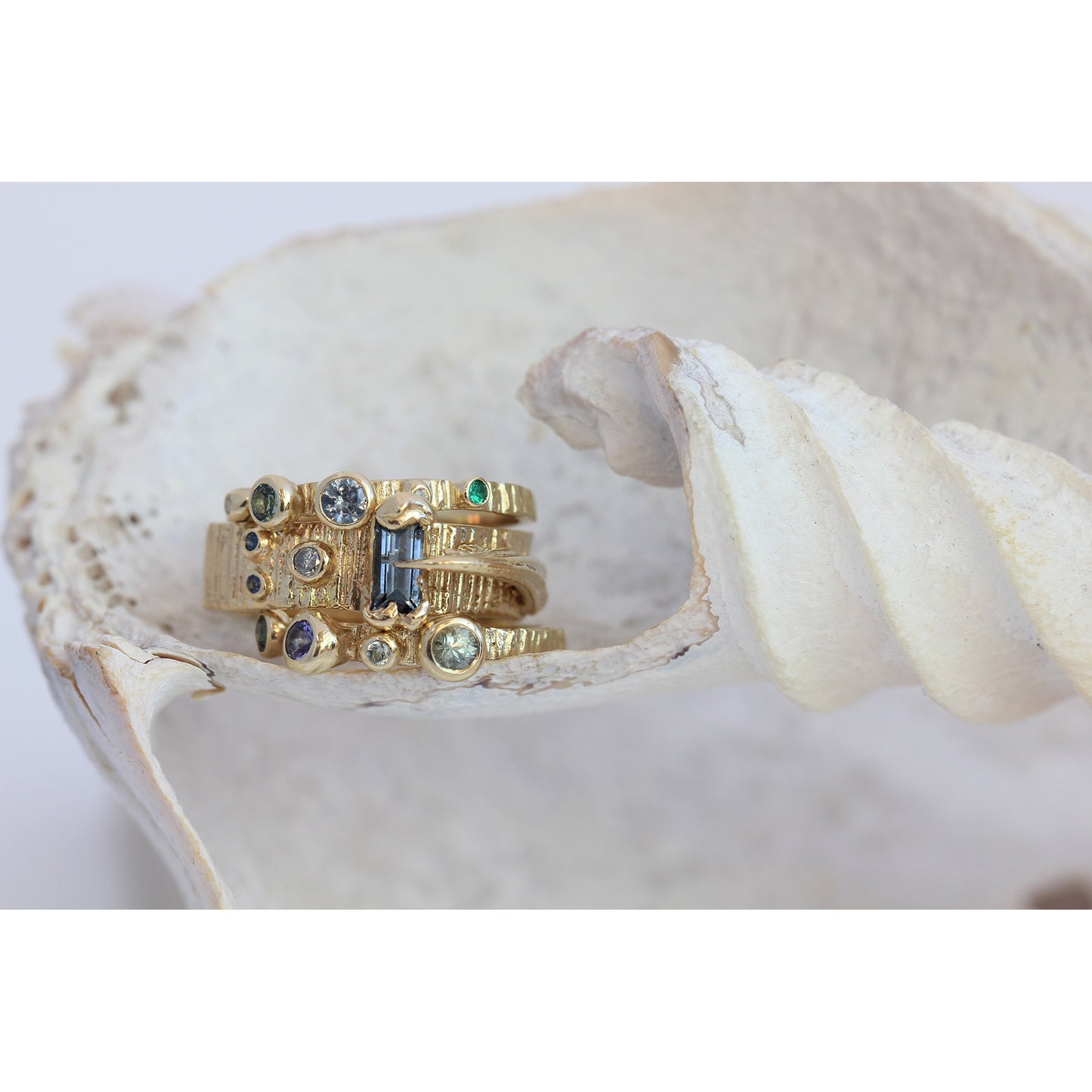 Sapphire barrel ring - EilyOConnell