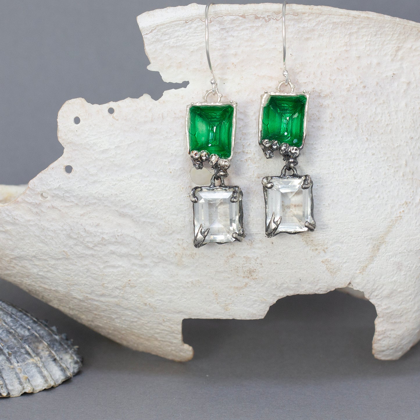 Emerald Lagoon earrings