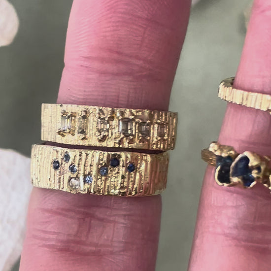 wearing engagement rings